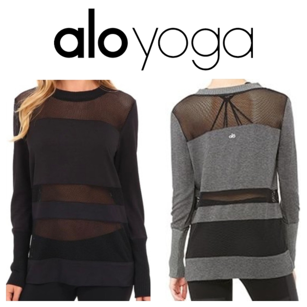 Alo yoga Plank sheer Long Sleeve Top